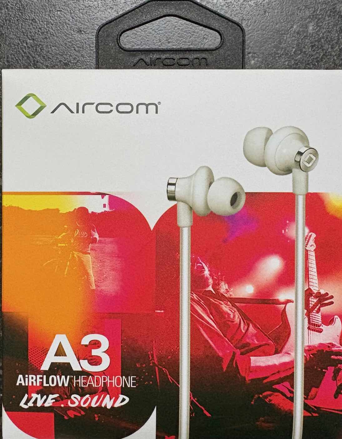 Oreillette anti-ondes AIRTUBE AIRCOM-A3 STEREO Blanche – USB-C – Image 3