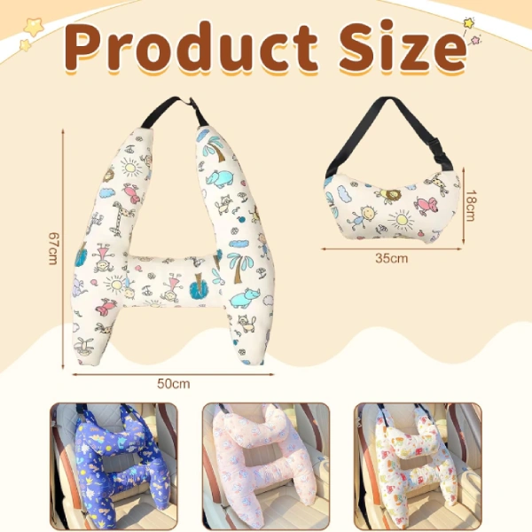 Lot de 2 Coussins de Voyage en Forme de H Swiftcare – Image 3