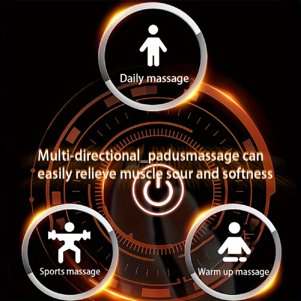 Pistolet de Massage Musculaire Fascia Gun LCD BX-820 – Image 3